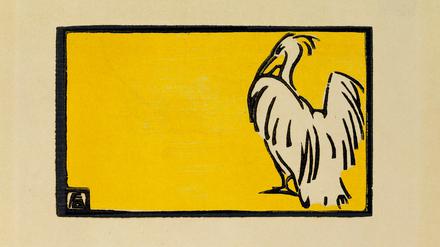 Fritz Bleyls Farbholzschnitt „Der Pelikan“ entstand 1904