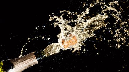 Das perlt! Sprudelnder Champagner.
