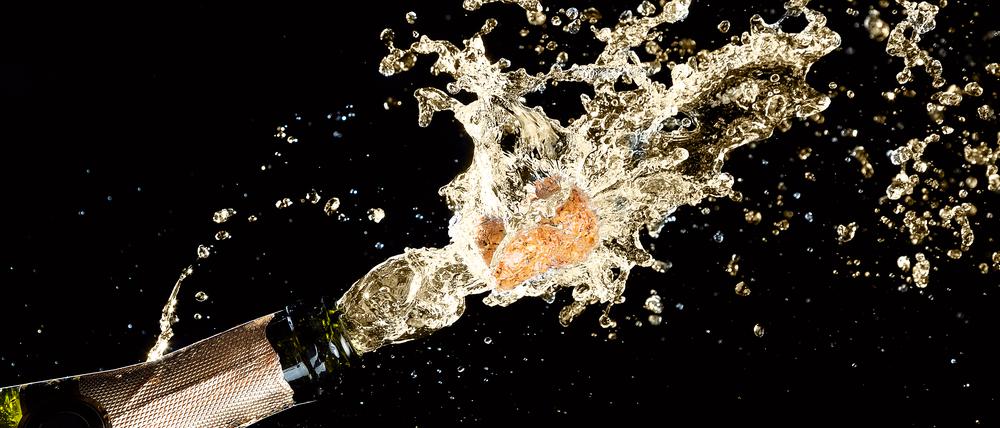 Das perlt! Sprudelnder Champagner.
