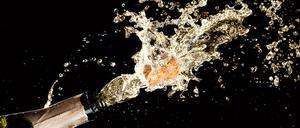 Das perlt! Sprudelnder Champagner.