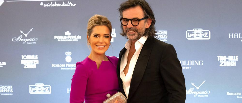 Sylvie Meis (l.) und Niclas Castello bei der Verleihung des Europäischen Kulturpreises im September 2022 (Archivbild).