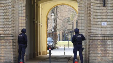 Polizeieinsatz am Oberstufenzentrum 1 in der Jägerallee Potsdam
