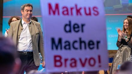 Der CSU-Vorsitzende und bayerische Ministerpräsident Markus Söder haut gerne auf die Pauke.