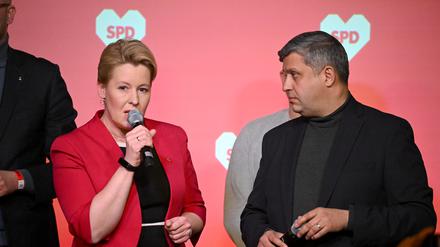  Franziska Giffey und Raed Saleh.