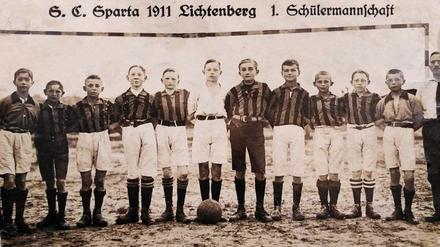 Die Jugendmannschaft von Sparta Lichtenberg im Jahre 1916