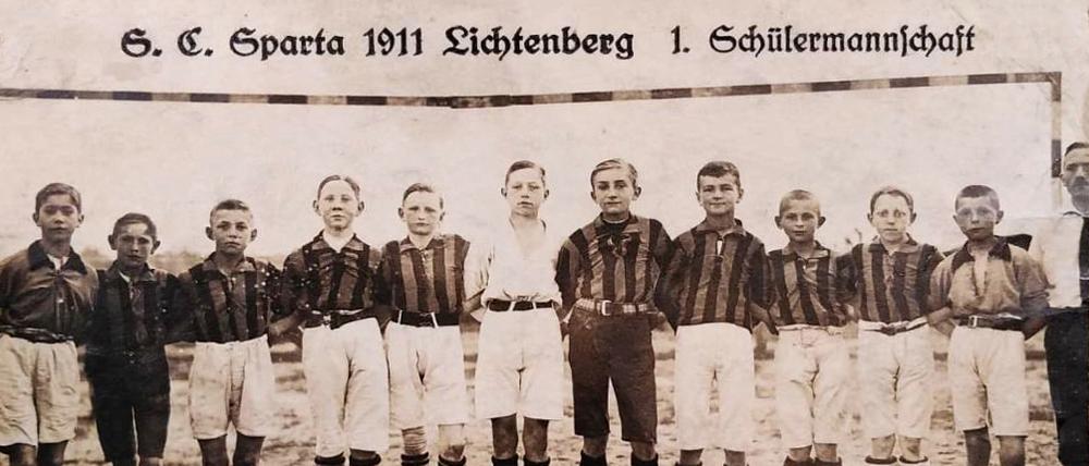 Die Jugendmannschaft von Sparta Lichtenberg im Jahre 1916