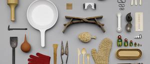 Pfanne, Löffel, Klopfer: die Form hat überdauert. Aus Franco Clivios „No Name Design“-Sammlung.