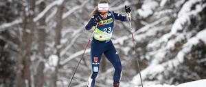 Überraschend stark. Pia Fink während des Wettberbs.. 