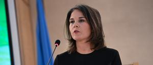 Vor dem Menschenrechtsrat der Vereinten Nationen in Genf sprach Außenministerin Annalena Baerbock auch über die Situation der Frauen in Afghanistan, die Lage im Jemen und über Kinderrechtee in der Ukraine.
