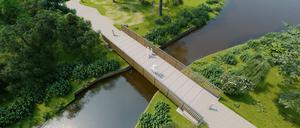 Südpark Brücke neu