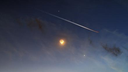 Venus und Jupiter am Abendhimmel