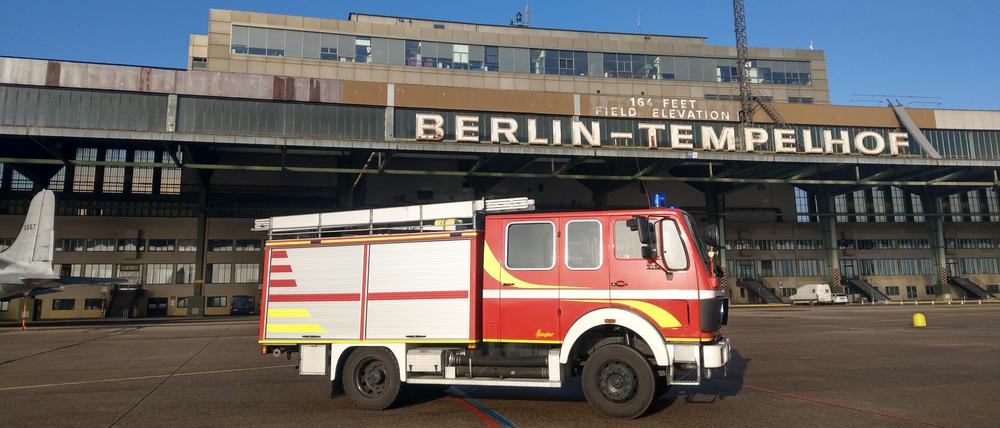 Die THF-Betriebsfeuerwehr ist klein, aber wichtig.