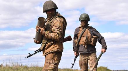 Soldaten der Wagner-Gruppe in Bachmut