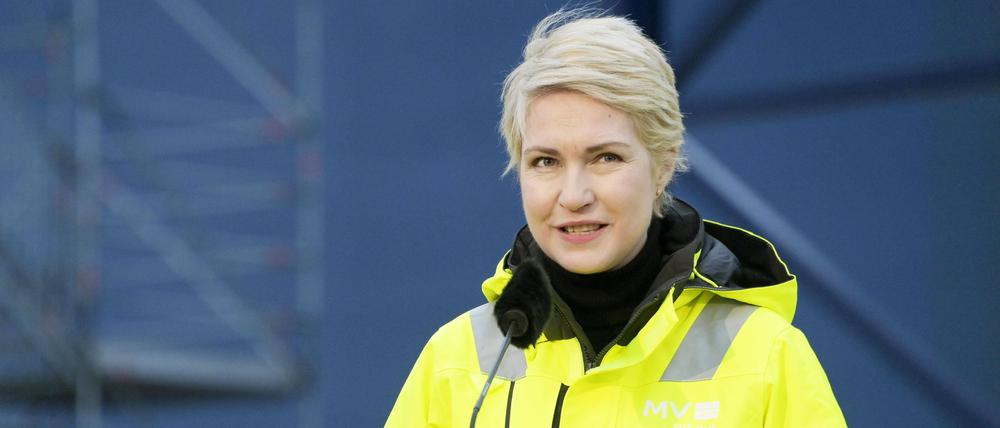 Bei der Inbetriebnahme des LNG-Terminals von Lubmin war Manuela Schwesig vor Ort.