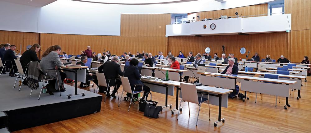 Die Potsdamer Stadtverordnetenversammlung - hier bei ihrer Sitzung am 1. März.