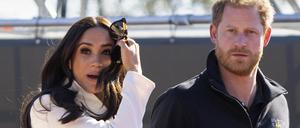 Der britische Prinz Harry und seine Frau Meghan, Herzogin von Sussex