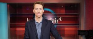 Louis Klamroth in der ARD-Talkshow „Hart aber fair“ im Studio Adlershof.