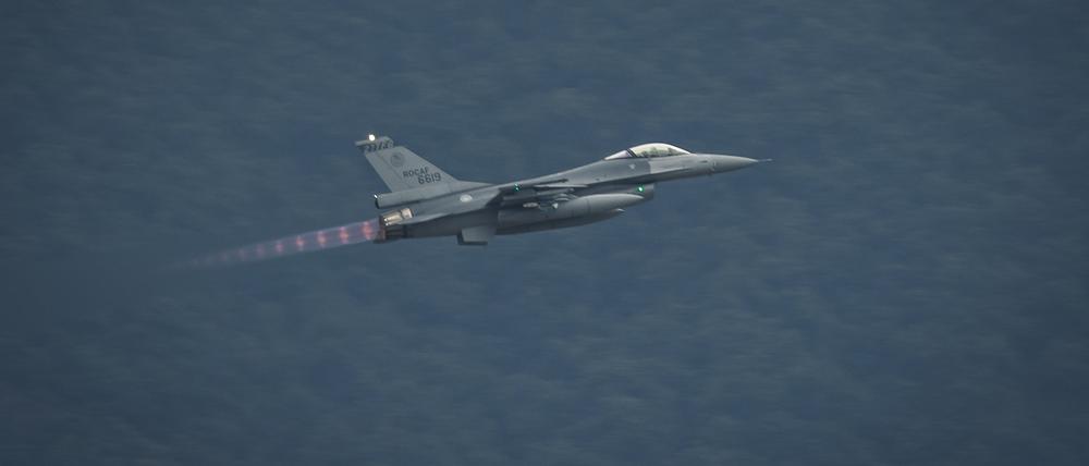 Ein F-16-Kampfjet der taiwanesischen Luftwaffe.