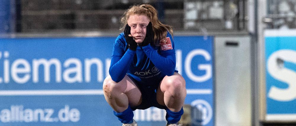 Turbines Amber Barrett versuchte gegen Bremen alles, agierte am Ende aber auch zu ungefährlich. 