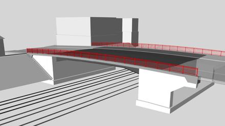 So soll die neue Dunckerstraßenbrücke aussehen.