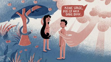 Adam und Eva im Paradies