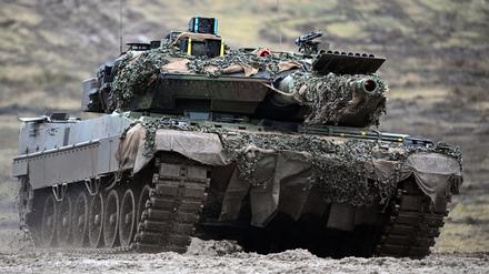 Ein Leopard 2A6 des Panzerbataillon 203 der Bundeswehr 