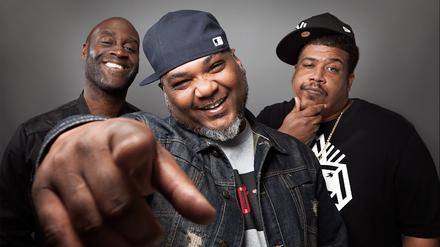 Posdnuos, Pasemaster Mase und Trugoy the Dove (v. l.) von De La Soul.