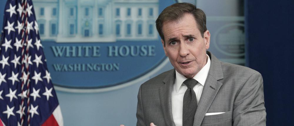 John Kirby macht China Vorwürfe.