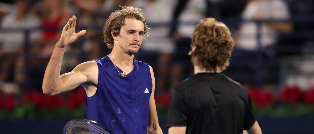 Am Ende blieb Alexander Zverev nur die Gratulation für den Gegner.