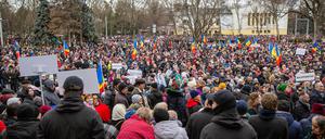 Prorussische Demonstration in Moldau.