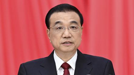 Chinas Premierminister Li Keqiang beim 14. Volkskongress in Peking