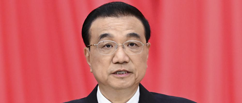Chinas Premierminister Li Keqiang beim 14. Volkskongress in Peking