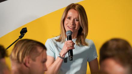 Die estnische Wahlgewinnerin Kallas.