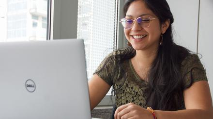 Nataly R., 24, macht eine Ausbildung zur Geomatikerin.