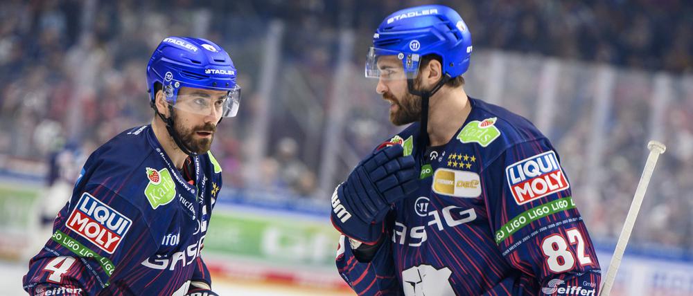 Morgan Ellis (l.) und Alexandre Grenier dürften in der kommenden Saison nicht mehr zum Berliner Team gehören.