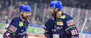 Morgan Ellis (l.) und Alexandre Grenier dürften in der kommenden Saison nicht mehr zum Berliner Team gehören.
