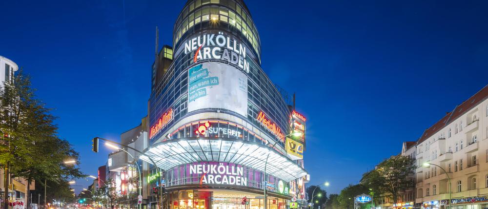Security aufgestockt: Das Kino „Cineplex“ in den Neukölln-Arcaden.