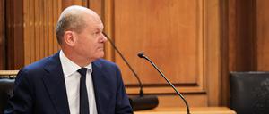 Schon einmal vor einem Cum-ex-Ausschuss: Bundeskanzler Olaf Scholz (SPD) im vorigen Jahr in der Hamburgischen Bürgerschaft. 