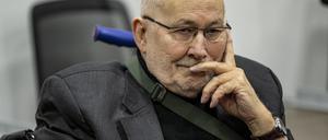 Horst Mahler, ehemaliger NPD-Anwalt, im November beim Prozess wegen Volksverhetzung und Leugnung des Holocaust. 