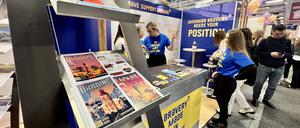Gut besucht: Der ukrainische Stand auf der Internationalen Tourismus-Börse in Berlin.
