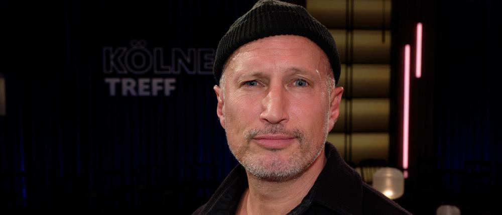 Der Schauspieler Benno Fürmann nach einer Aufzeichnung der WDR-Talkshow „Kölner Treff“.