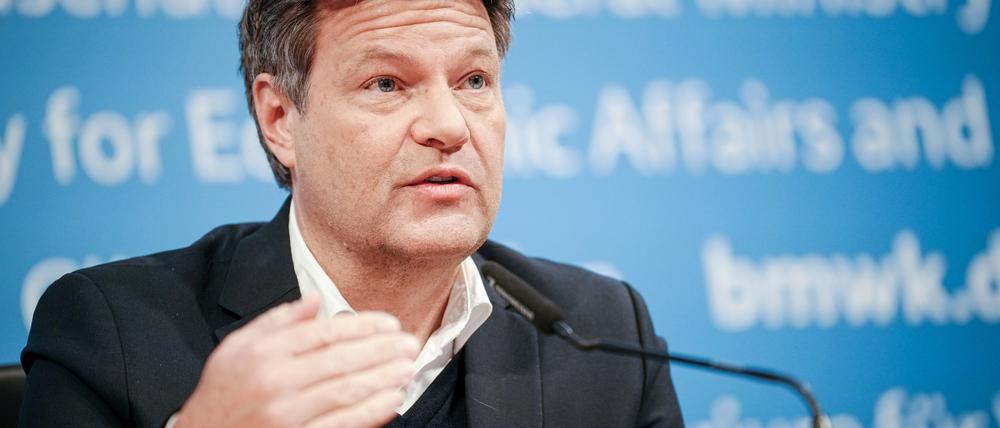 Robert Habeck (Bündnis 90/Die Grünen), Bundesminister für Wirtschaft und Klimaschutz. 