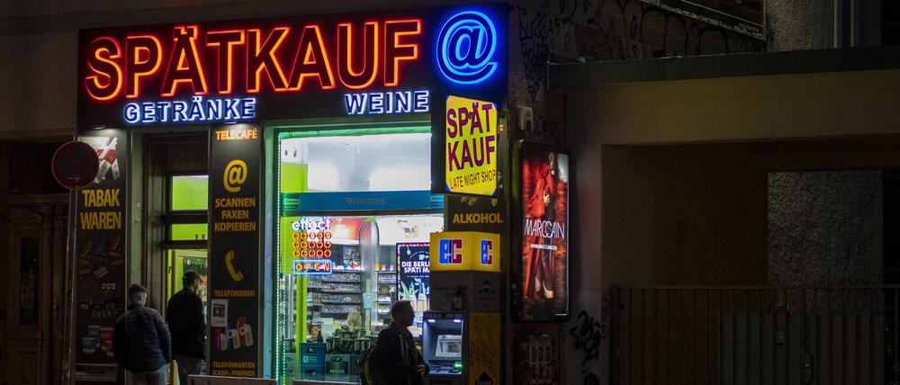 Bald ohne Bänke? Ein Späti in Berlin-Prenzlauer Berg.