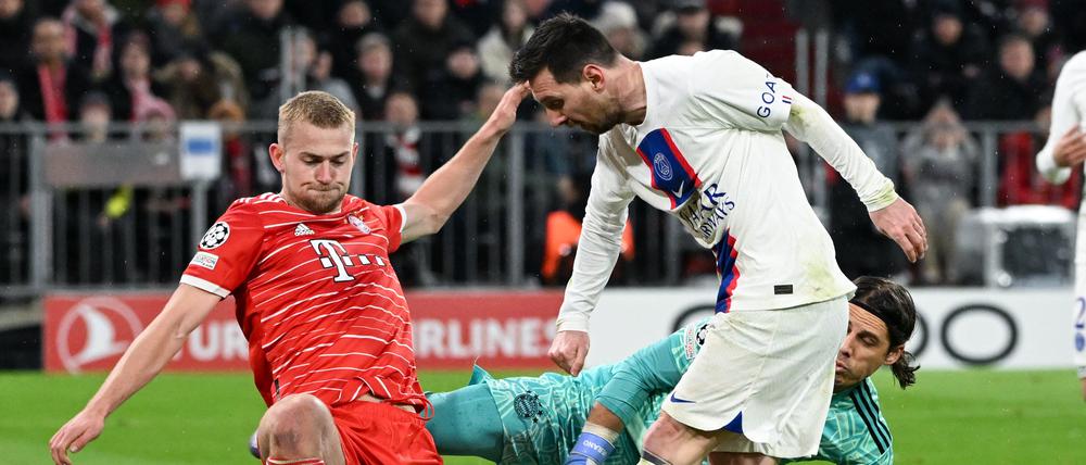 Lionel Messi (r.) war bei Mathijs de Ligt abgemeldet.