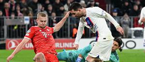 Lionel Messi (r.) war bei Mathijs de Ligt abgemeldet.