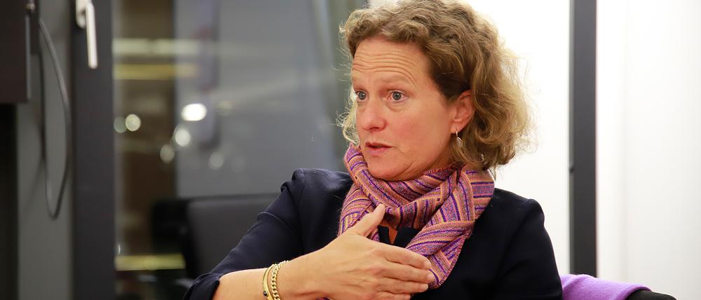 Die Juristin Aletta von Massenbach führt seit Oktober 2021 die Geschäfte am Flughafen Berlin Brandenburg „Willy Brandt“.