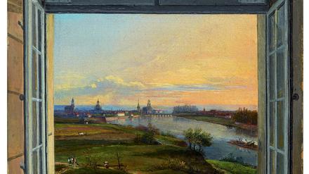 Traugott Fabers „Blick auf Dresden“ (1823).