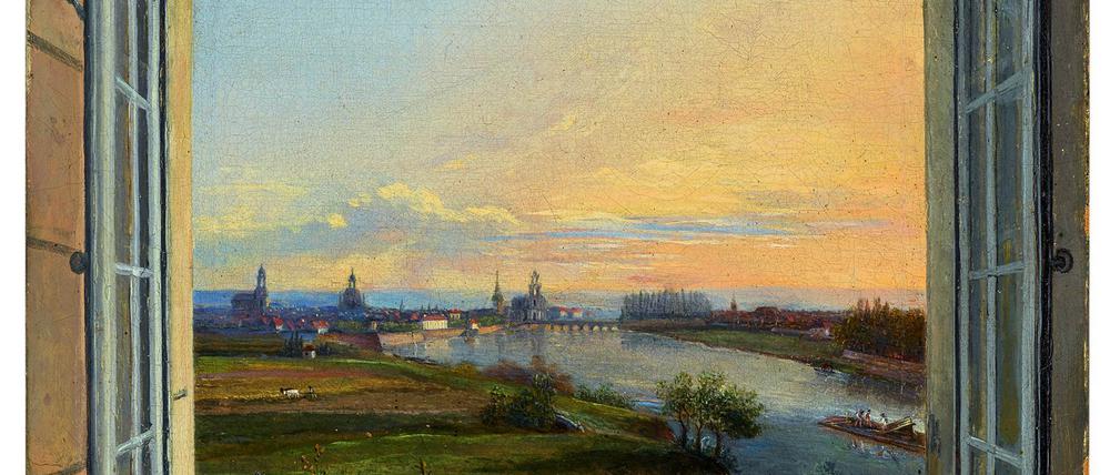 Traugott Fabers „Blick auf Dresden“ (1823).