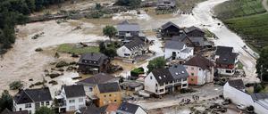 Dernau im Ahrtal nach der Flut 2021.