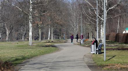 Volkspark Potsdam. Ehemaliges Gelände der Bundesgartenschau 2001.